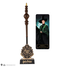 Load image into Gallery viewer, Minerva McGonagall Wand Pen with Stand &amp; Lenticular Bookmark