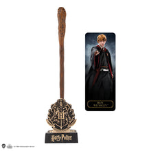 Load image into Gallery viewer, Ron Weasley Wand Pen with Stand &amp; Lenticular Bookmark
