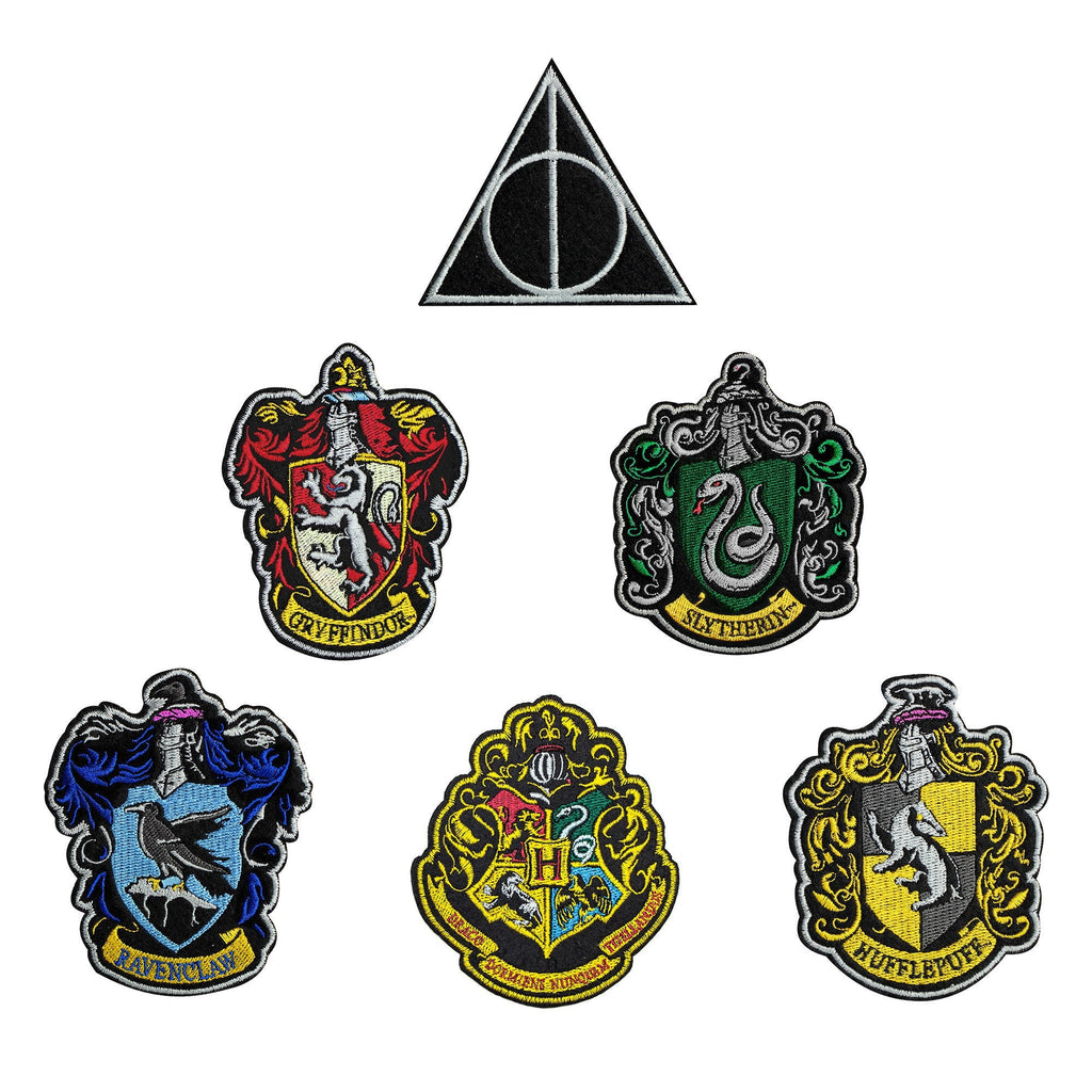 Pack of 6 Harry Potter Deluxe Patches/Crests