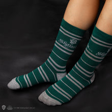 Load image into Gallery viewer, Set of 3 Slytherin Socks