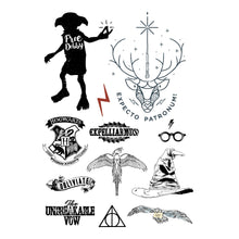 Load image into Gallery viewer, Set of 35 Harry Potter Temporary Tattoos