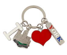 Load image into Gallery viewer, I love York Minster Keyring | York gifts