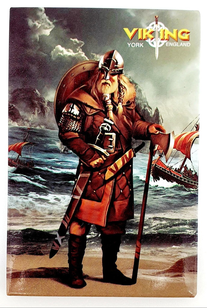 Tin Magnet York viking warrior-VK-03 - britishsouvenirs