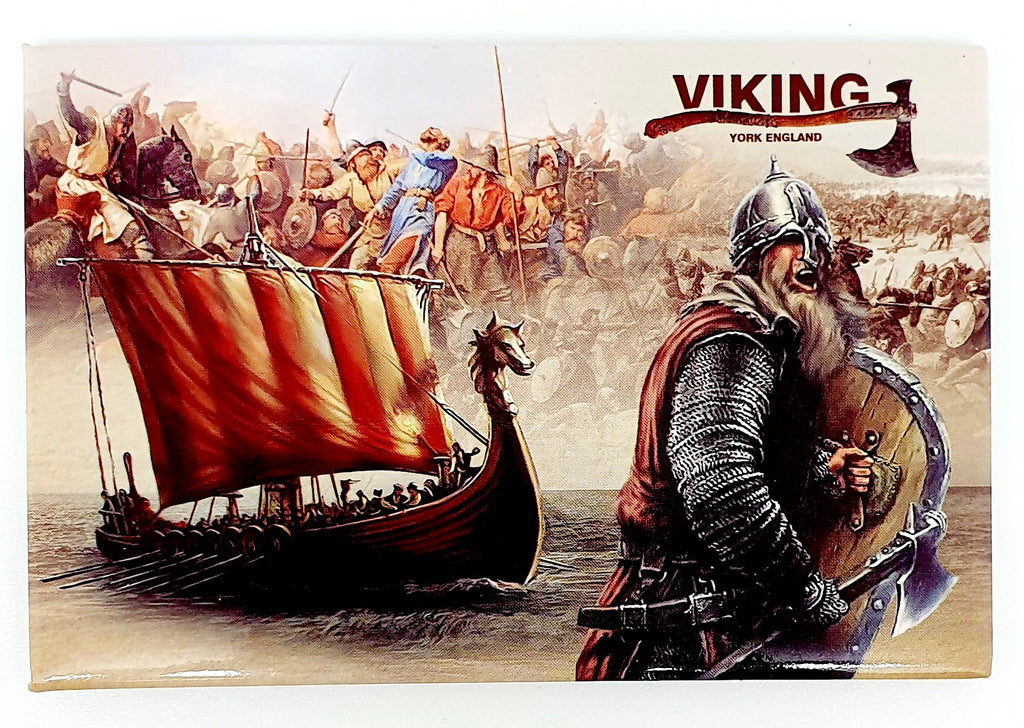 Tin magnet York viking-VK01 - britishsouvenirs
