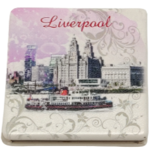 Liverpool Square Pink Cosmetic Mirror
