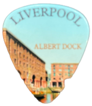 Liverpool Royal Albert Dock Plectrum - Sky blue Color