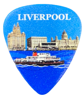 Blue Liverpool Waterfront Plectrum