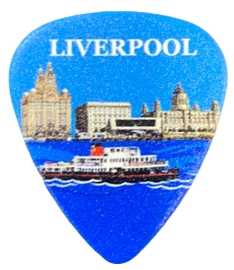 Blue Liverpool Waterfront Plectrum