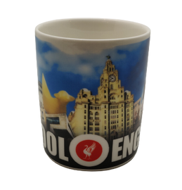LIverpool Collage Blue Mini Mug