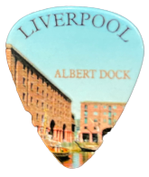 Liverpool Royal Albert Dock Plectrum - Sky blue Color
