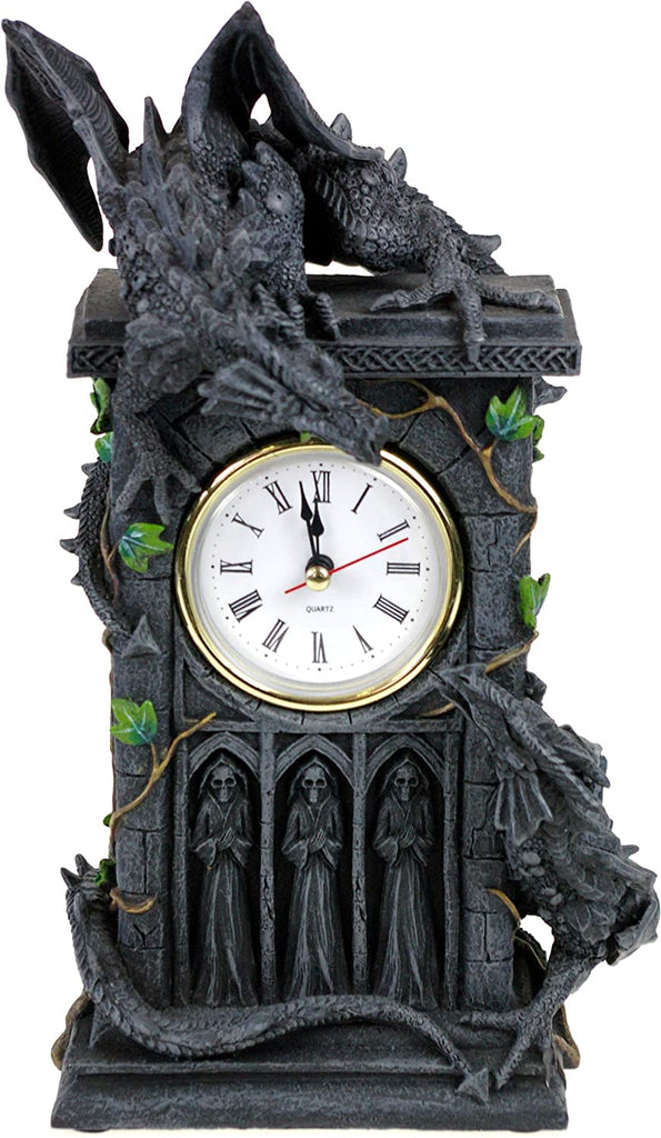 Duelling Dragons Clock 26cm - Viking Models