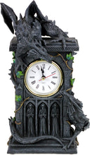 Load image into Gallery viewer, Duelling Dragons Clock 26cm - Viking Models
