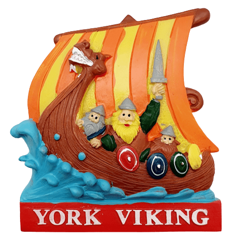Resin magnet York viking ship