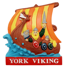 Load image into Gallery viewer, Resin magnet York viking ship