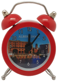 Red Liverpool Royal Albert Dock Mini Alarm Clock
