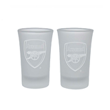 Arsenal Football Club Shot Glass Frosted- Pack of 2