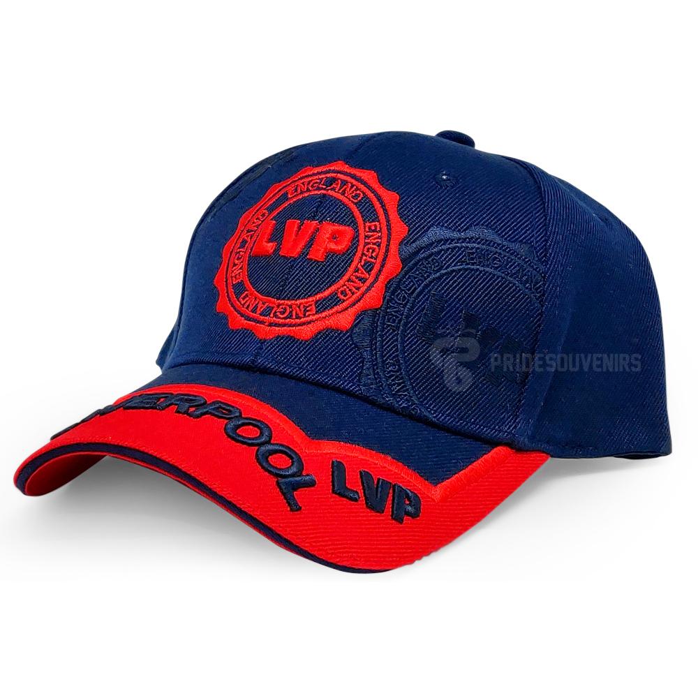 Liverpool Baseball 3D Stamp Cap Red and Navy - Pridesouvenir