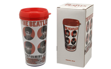 Load image into Gallery viewer, The Beatles Travel Mug: 1962 Performing Live (Plastic Body)