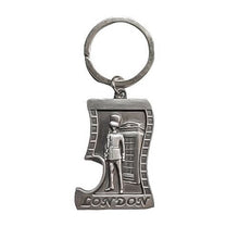 Load image into Gallery viewer, Bottle opener keyring- telephone booth &amp; royal guard- silver