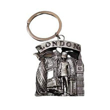Load image into Gallery viewer, Keyring London landmarks- silver