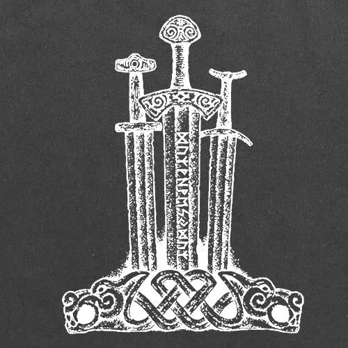Viking Sword Sweatshirt-Charcoal