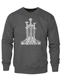 Viking Sword Sweatshirt-Charcoal