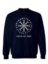 Load image into Gallery viewer, Navy Helm of Awe Jumper