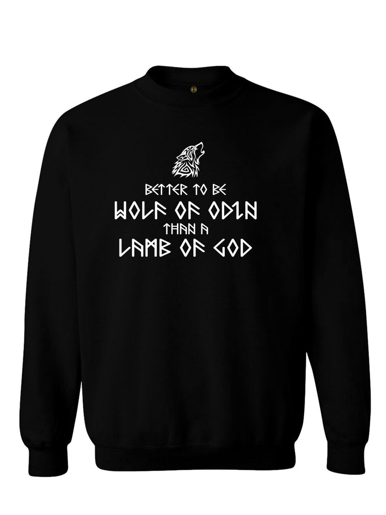 Black York Vikings Wolf Of Odin Sweatshirt