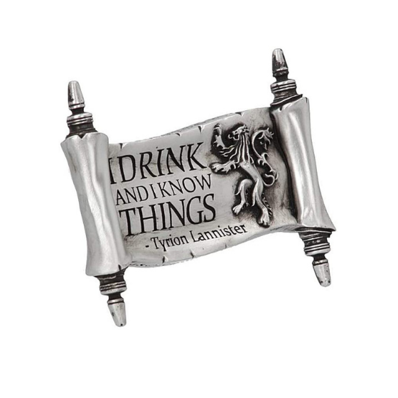 I Drink And I Know Things Magnet (GOT) 9cm - Britishsouvenir