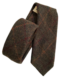 Green Box Tweed Neck Tie-britishsouvenirs