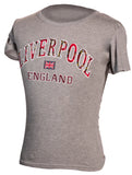 Liverpool Embroidered T-Shirt  Grey