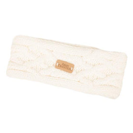 Aran Knit Headband Cream