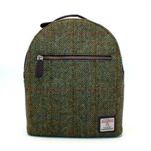 Load image into Gallery viewer, Harris Tweed Baby Backpack - Country Green