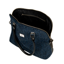 Load image into Gallery viewer, Harris Tweed Large bowling bag Navy Blue