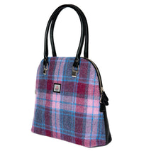 Load image into Gallery viewer, Harris Tweed Large bowling bag (Pink check)
