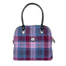 Load image into Gallery viewer, Harris Tweed Large bowling bag (Pink check)