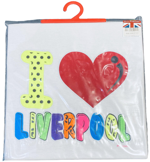 I Love Liverpool kids T-Shirt: White