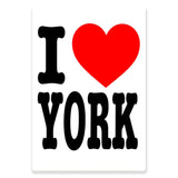 I Love York Tin Magnet