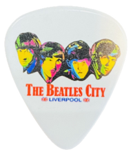 Load image into Gallery viewer, Liverpool - The Beatles City 4 Faces Guitar Plectrum