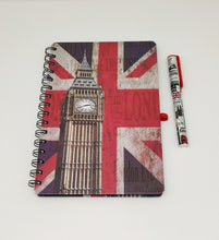 Load image into Gallery viewer, Union Jack Notebook &amp; Pen