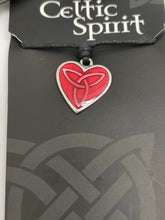Load image into Gallery viewer, Red Trinity Heart Pendant