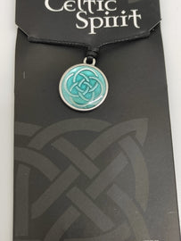 Green Celtic Knot Pendant - Vikings And Celtic Jewellery