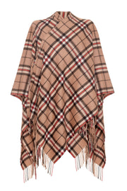 Lambswool Cape / Ruana - Camel Thomson