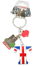 Load image into Gallery viewer, York Minster Alphabetic Keyring - Pride souvenirs 