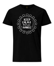 Load image into Gallery viewer, Keep Calm and Wash Your Hand - Black T-Shirt