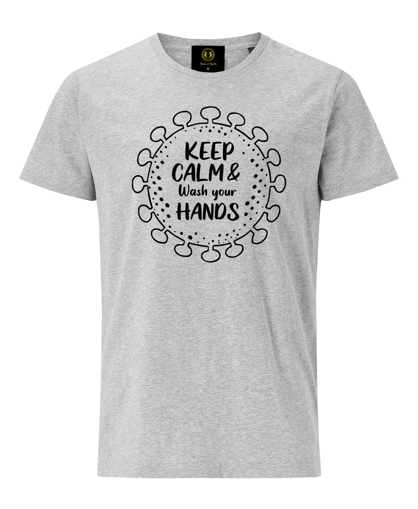 Keep Calm and Wash your Hand - Grey T-Shirt
