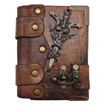 Load image into Gallery viewer, Leather journal Assorted Design - britishsouvenir