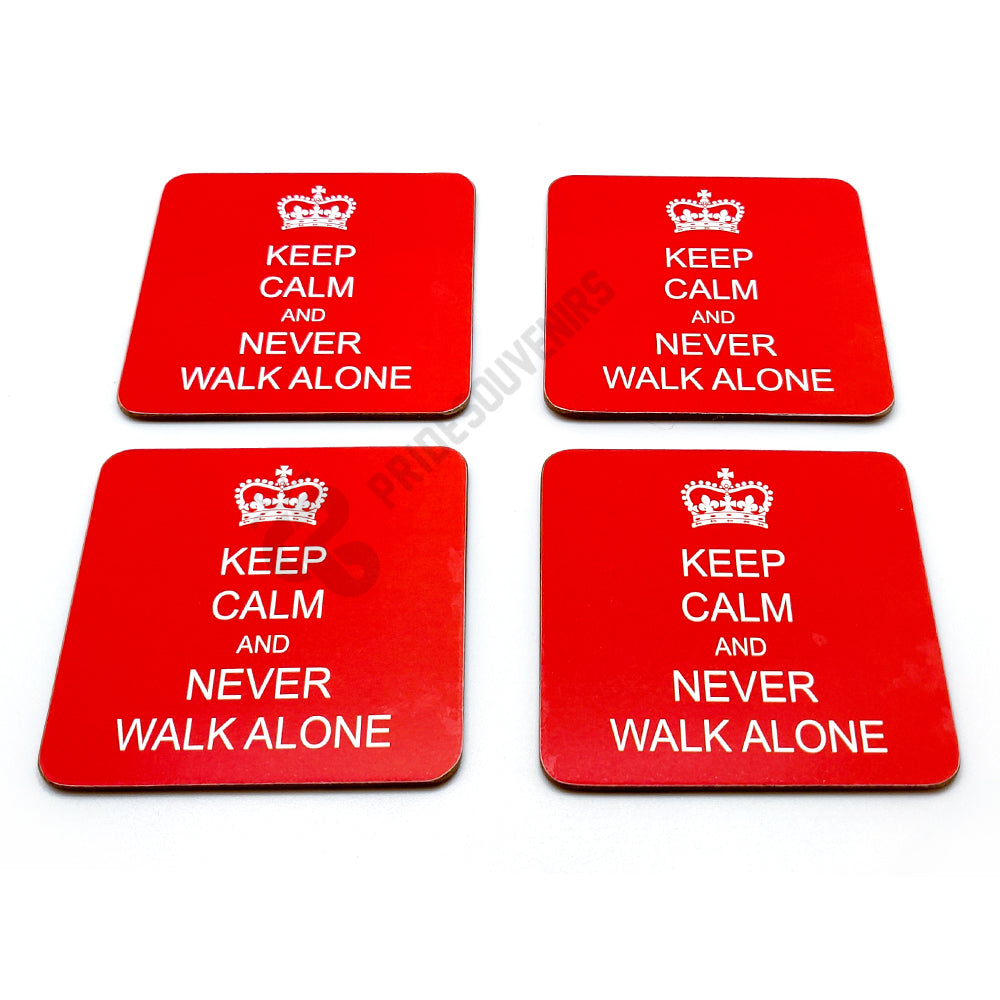 Liverpool Never Walk Alone 4 Coaster Set