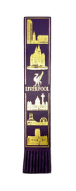 Liverpool Leather Bookmark-Purple