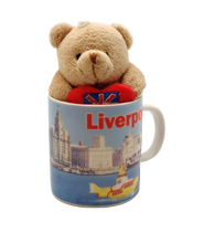 Load image into Gallery viewer, Liverpool Themed Mug and Teddy Bear